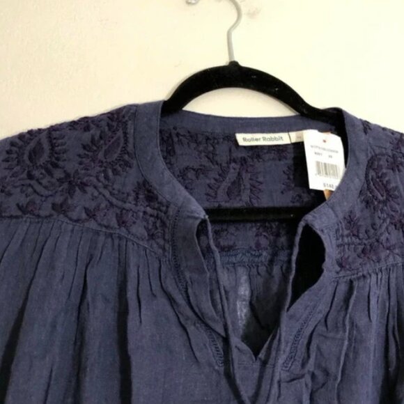 Roller Rabbit Lucknow Navy Serafina Tunic XS - Picture 6 of 7